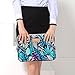 CoolBELL 13.3 Inch Laptop Sleeve Case with Colorful Leaves Pattern Ultrabook Sleeve Bag for Women Men Teens,Blue