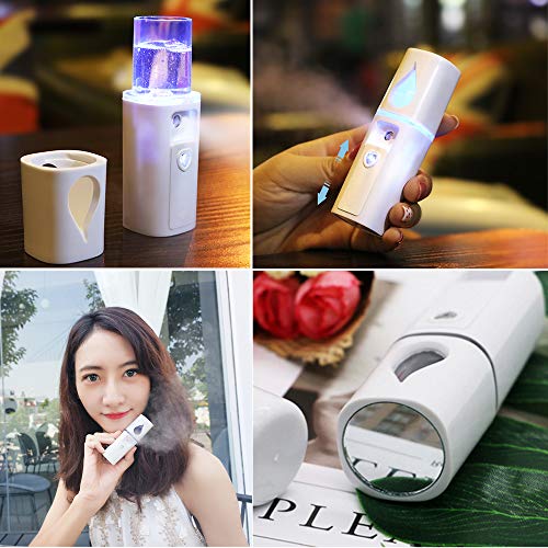 Beauty Nymph Mini Nano Facial Sprayer Skin Moisturizing Tool Face Mist Handy Sprayer Cool Steamer for Face