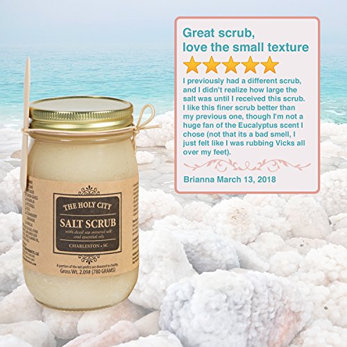 Exfoliating Body Scrub Pure Dead Sea Salt Scrub for Hands and Body