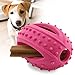 Interactive Dog Toys by FurryFido, Tough/Durable/Indestructible/Tuffy dog toys and treat dispensing for Dogs/Cats/ and Pigs Funny Dog Puzzle and Dog Toys for Boredom and Thinking (Red football)