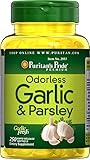 Puritan's Pride Odorless Garlic & Parsley 500 mg / 100 mg-250 Rapid Release Softgels