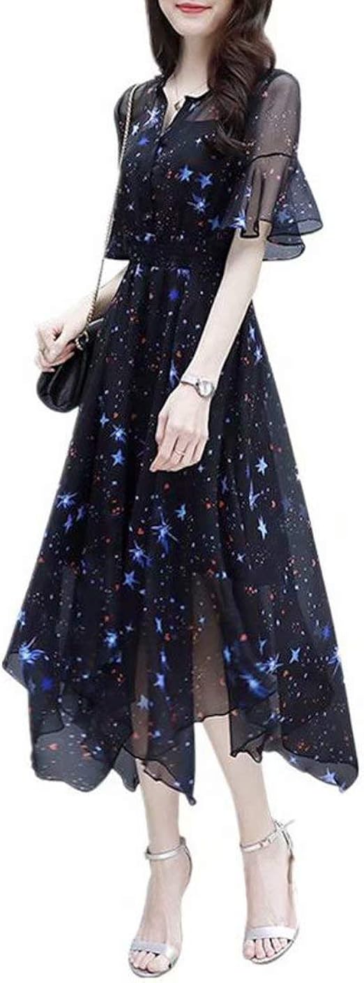 Amazon Pasa シフォン ワンピース レディース マキシ丈 ワンピース フォーマル ロングドレス 花柄 透け感 きれいめ オフィス 結婚式 演奏会 大きいサイズ ワンピース チュニック 通販