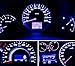 YITAMOTOR 20 X T5 3-SMD Dash Gauge Instrument Side Blue LED Bulbs Light 74 17 18 37
