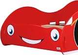 happybeds Racing Car Toddler Bed, Red Race Car 70x140 cm Junior Bed view 5