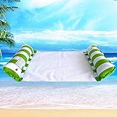 CDDCWZ 4 Pack Inflatable Pool Floats Adult Size Water Hammock,4-in-1 Water Floating Mesh Chair for Adults for Vacation Fun and Rest Summer Events Pool Parties