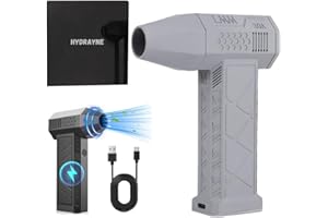 NESPROFY Hydrane Air Blaster 2.0, 2024 New Hydraynex Fan, Jet Blaster 3.0, The Air Blaster 2.0, Car Dryer Air Blower, Car Blower for Drying, Turbo Jet Fan, Jet Blower Car Dryer, Mini Jet Blower (Grey)
