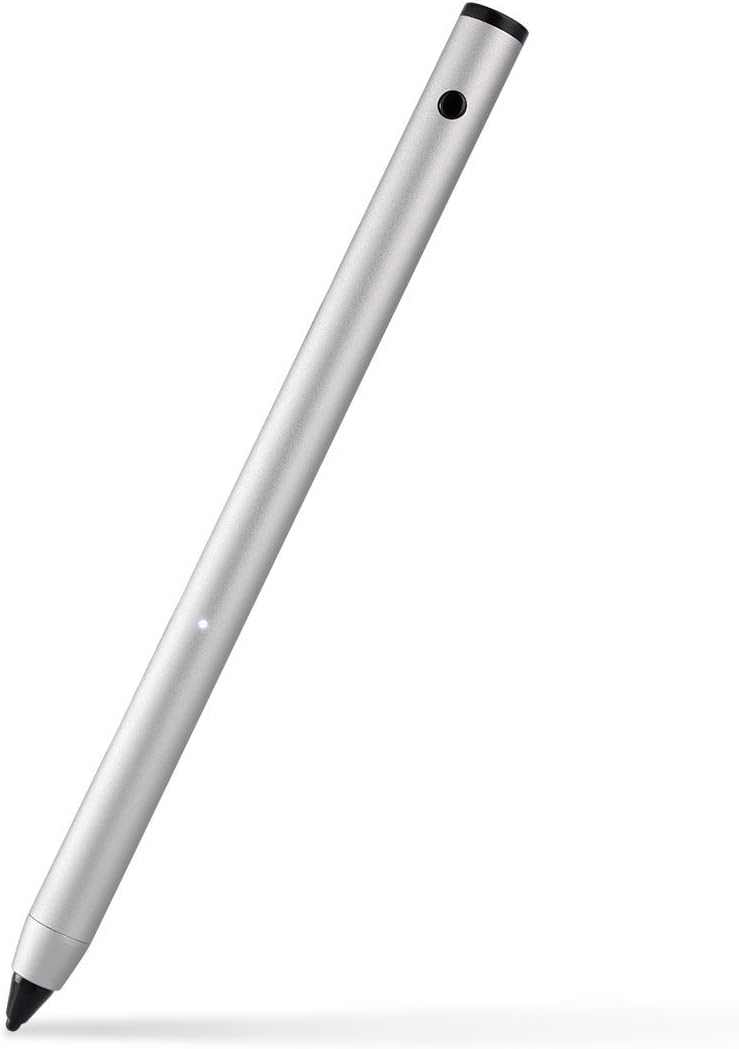 BOBWOWS R-1 Adjustable Active Stylus Pen with 1.9mm Fine Tip for Precise Writing/Drawing On Most iOS/Android/Windows Touchscreen Smart Phones, Tablets & Notebooks, Grey
