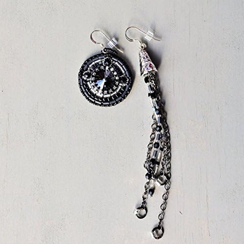 Mix and Match Earrings With Black Swarovski® Crystal