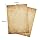 60 Feuilles Papier à Lettres Vintage A4 - 100g/m², Motif Vieux Papier Recto-Verso - Pour Invitations, Calligraphie