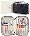 Ellis James Designs Makeup Brush Bag Case Organizer in Black – Professional Designer Make Up Travel Handbag for Make Up Brushes – Stylish & Compact Carrying Holder Storage Handbag Pouch