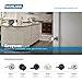 Schlage F170 BWE 622 GSN Bowery Door Knob with Greyson Trim, One Sided Non-Turning Dummy Door Handle, Matte Black