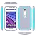 Moto G (3rd Gen) Case, LK [Shock Absorption] Hybrid Dual Layer Armor Defender Protective Case Cover for Motorola Moto G 3rd Generation 2015 (Mint)