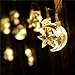 INST 20 Islamic EID Ramadan 2m/20 LED Stars and Moons Festival LED String Light Decoration, Warm white