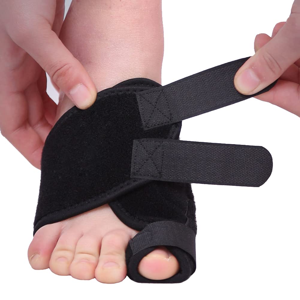IBLUELOVER Bunion Corrector Big Toe Separator Straightener with Splint,Hallux Valgus Pad Orthopedic Bunion Protector Sleeves Adjustable Foot Wrap Support for Crooked Toe, Overlapping Toe, Turf Toe