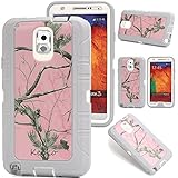 Kecko®Heavy Duty Natural Tree Camo High Impact Drop Resistant Hybrid Builders Military Grade Protective Camouflage Case w/ Built-in Screen Protector for Samsung Galaxy Note 3 N9000