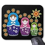Russian Matryoshka Doll Mousepads. Mouse Pad 18×22