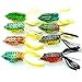 Aorace 8pcs Lifelike Topwater Frog Fishing Lure Crankbait Hooks Bass Soft Lure Bait Tackle 2.4