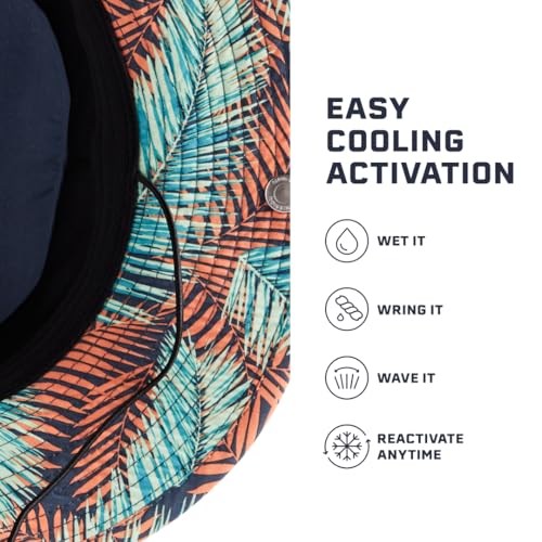MISSION Cooling Bucket Hat - Unisex Wide-Brim Hat for Men & Women - Lightweight, Foldable & Durable - Cools Up to 2 Hours