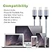Eashion iPhone Cable, 3Pack 10FT Nylon Braided 8 Pin Lightning to USB Charger Cable, Compatible with iPhone 7/7 Plus/6s/6s Plus/6/6 Plus/5/5S/5C/SE/iPad and iPod(White)