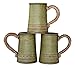 Handmade Ceramic Beer Mug Clay Cup with Handle 25oz Multicolor Earthenware Tea Coffee Lead Free Pottery Handcrafted Green Semin Mug