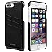 iPhone 8 Plus Case, iPhone 7 Plus Case, Benuo[Card Slot Vintage Series] Premium Genuine Leather Card Case,3 Card Slots, Ultra Slim, Soft Leather Cover for iPhone 8 Plus/7 Plus 5.5 inch(Stylish Black)