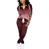 Mrskoala Two Piece Outfits for Women Tracksuit Sweat Suits Workout Jogging Sets Loungewear with Pocket