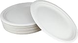REAL ACCESSORIES 9in Pack of 50 Large Premium Strong Biodegradable Plates view 3