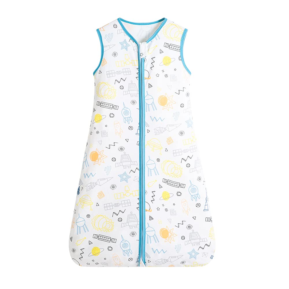 GudGmtoy Baby Wearable Blankets Cotton Nautral Sleeping Bag for Baby Summer Sleeping Bags Breathable Vest Sleeping Bag Double Zipper 6-12 months