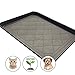 Easyology Premium Pet Food Tray - Dog & Cat Food Mat with Non Skid Design - Best Pet Bowl Mat for Containing Spills, 17.5'' x 14''