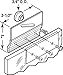 Slide-Co 191891 Frameless Shower Door Top Bracket Roller Assembly, 3/4 in. Round Plastic Wheel, Ball Bearings