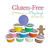 Aroma Dough Aromatherapy Dough - Organic, Non-Toxic, Soy-Free, Gluten Free Play Dough for Kids - All Natural Aromas! - Sensory Playdough 10 Pack - Valentines Gifts for Kids Great for Easter Baskets