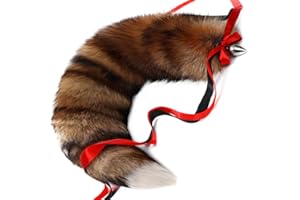 Butt Plug Fox Tail,Artificial Handmade,Brown and Black Stripes,Anal Plug,Sexy Anus Toy,SM Props,Female Anal Expander,Anal Sta