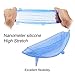 six-qu Silicone Storage Covers, 6-Pack of Various Sizes Silicone Stretch Lids for Can, Jar, Glassware, Food Saver Covers Safe in Dishwasher, Microwave and Freezer(Blue), cookware_set, cookset