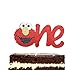 Elmo Inspired One Year Birthday Cake Topper Decoration Sesame Street