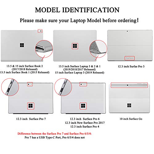 MasiBloom® Laptop Decal Sticker for 12.3” Microsoft Surface Pro 7 (2019 Released) 12.3 inch Anti-Scratch Vinyl Protective Cover Skin - Image 3