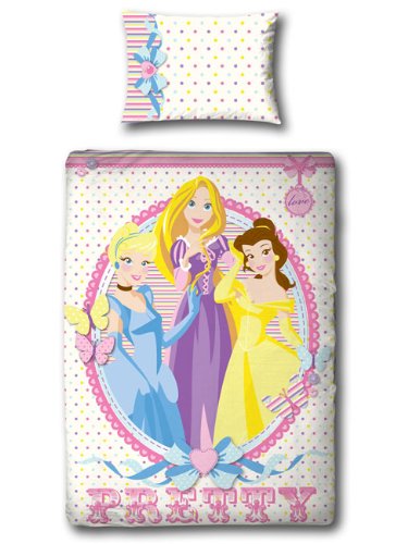 Disney Princess 'Locket' Reversible Single Panel Duvet Set