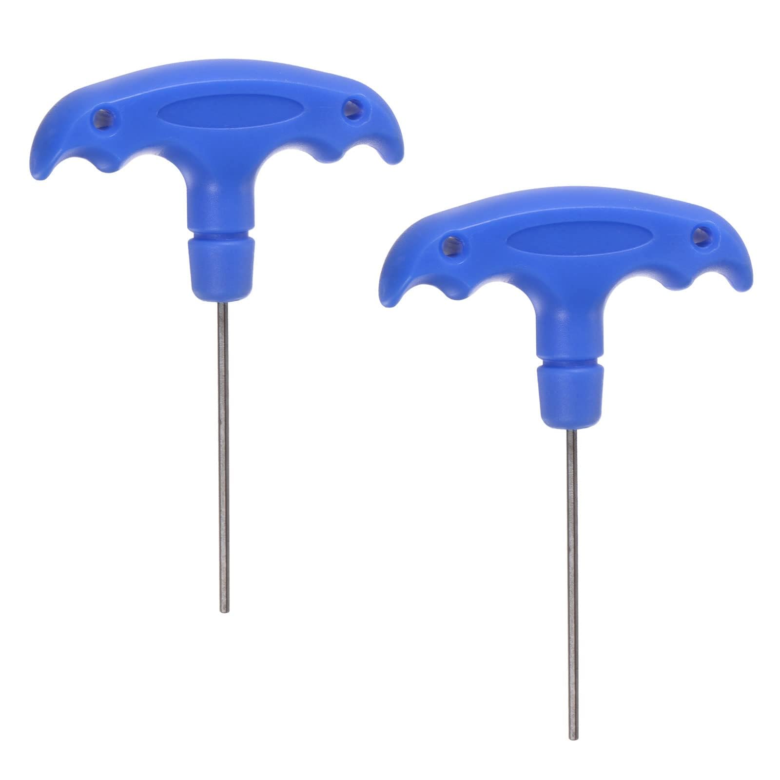 TOP-VIGOR 2Pcs H2 T-Handle Hex Key Wrench, 2mm S2 Steel T-Key Inner Hexagon Spanner Allen Key Allen Key Repair Tool