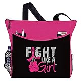 Fight Like a Girl Boxing Glove Tote Bag 