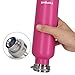 TOPOKO 25 oz Stainless Steel Vacuum Insulated Water Bottle, Keeps Drink Cold up to 24 Hours & Hot up to 12 Hours Leak Proof and Sweat Proof Large Capacity Sports Bottle Wide Mouth Metal Lid (Pink)