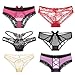 PARICI Women's Bowknot Underwear 6PCS Panties Pack Disparate Style