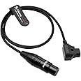 Alvin's Cables XLR 4 Pin Female to D Tap Power Cable for Sony Venice F55 SXS Camera for Practilite 602 DSLR Camcorder