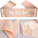 kuou Rose Gold 30th Birthday Satin Sash Party Belt 62 Inch view 4