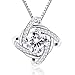 B.Catcher Necklaces Silver Womens Jewelry Windmill Pendant Cubic Zirconia Box Chain Necklace