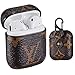 Gift-Hero Compatible with Airpods 1/2 Case,Cute 3D Luxury Leather Shockproof Cover Designer Skin Keychain,Cool Fun Funny Fashion Design Stylish Case for Girls Women Ladies Teens Air pods(Brown Louis)