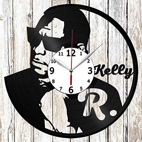 Amazon Com Vinyl Record Wall Clock R Kelly Home Art Decor Unique Design Handmade Original Gift Vinyl Clock Black Exclusive Clock Fan Art Home Kitchen amazon com