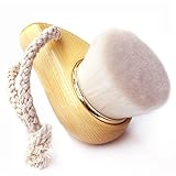 Gold Ring Manually Cleansing Brush Wooden HandleWash Brush Makeup Brush
