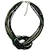 Bocar Statement Beaded Multilayer Chunky Bib Knot Necklace for Women
