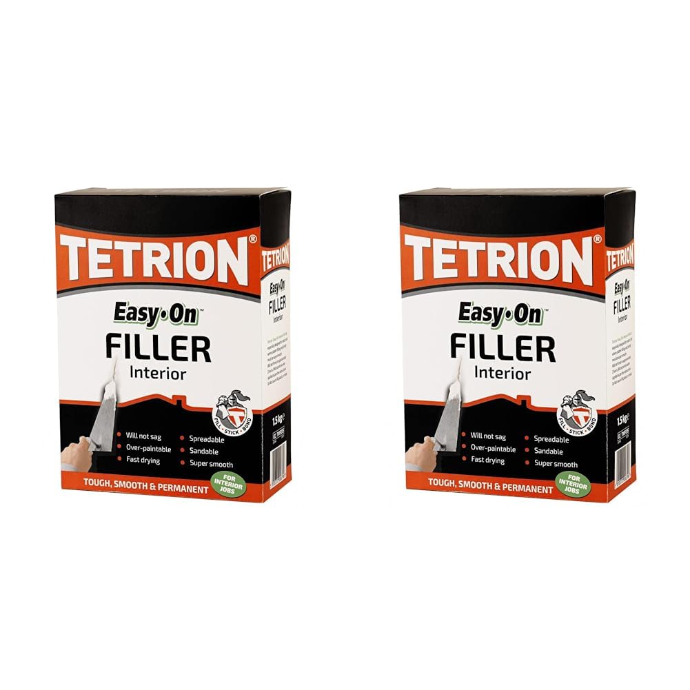 Tetrion Easy-On Interior Filling and Jointing Compound 1.5kg (Pack of 2)