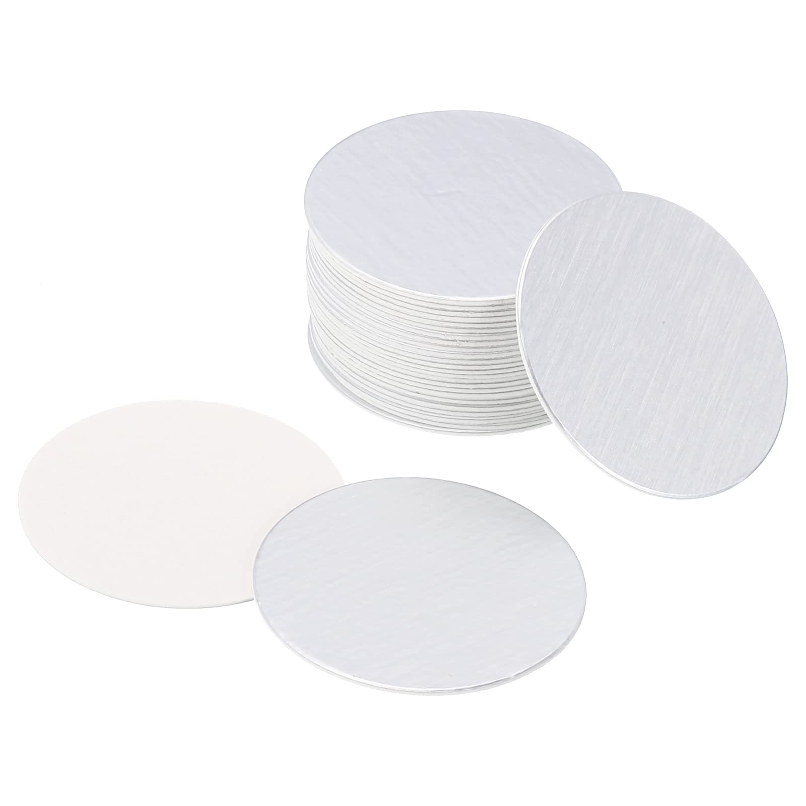 PATIKIL 28mm/1.1" Aluminum Foil Cap Liner, 150 Pack Resistant Tamper Induction Heat Sealer Sealing Liners for PET Plastic Bottle Jar Lid