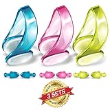 BLUPOND Swimming Nose Clips and Earplugs Mega Set of 3 Family Pack Pro Edition